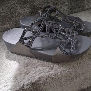 Fitflop Sparkling Gray Sandals